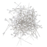 200pcs Teardrop Pearl Head Pins Pearlized Ball Head Pins for Sewing Craft Wedding Decorations - Close-Up Angle