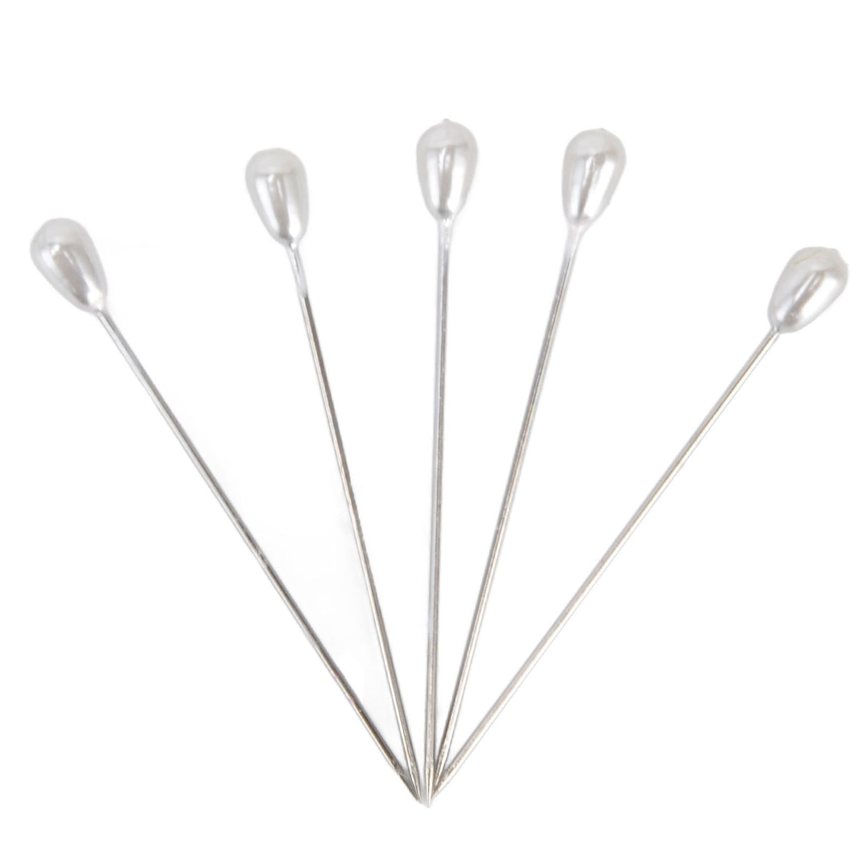 200pcs Teardrop Pearl Head Pins Pearlized Ball Head Pins for Sewing Craft Wedding Decorations