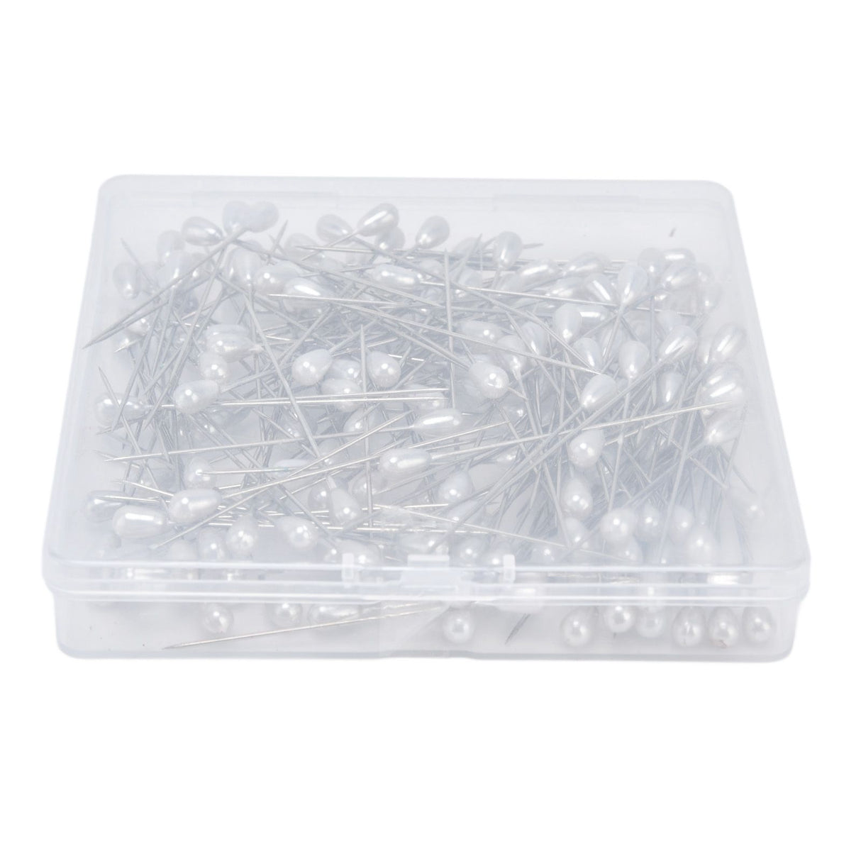 200pcs Teardrop Pearl Head Pins Pearlized Ball Head Pins for Sewing Craft Wedding Decorations
