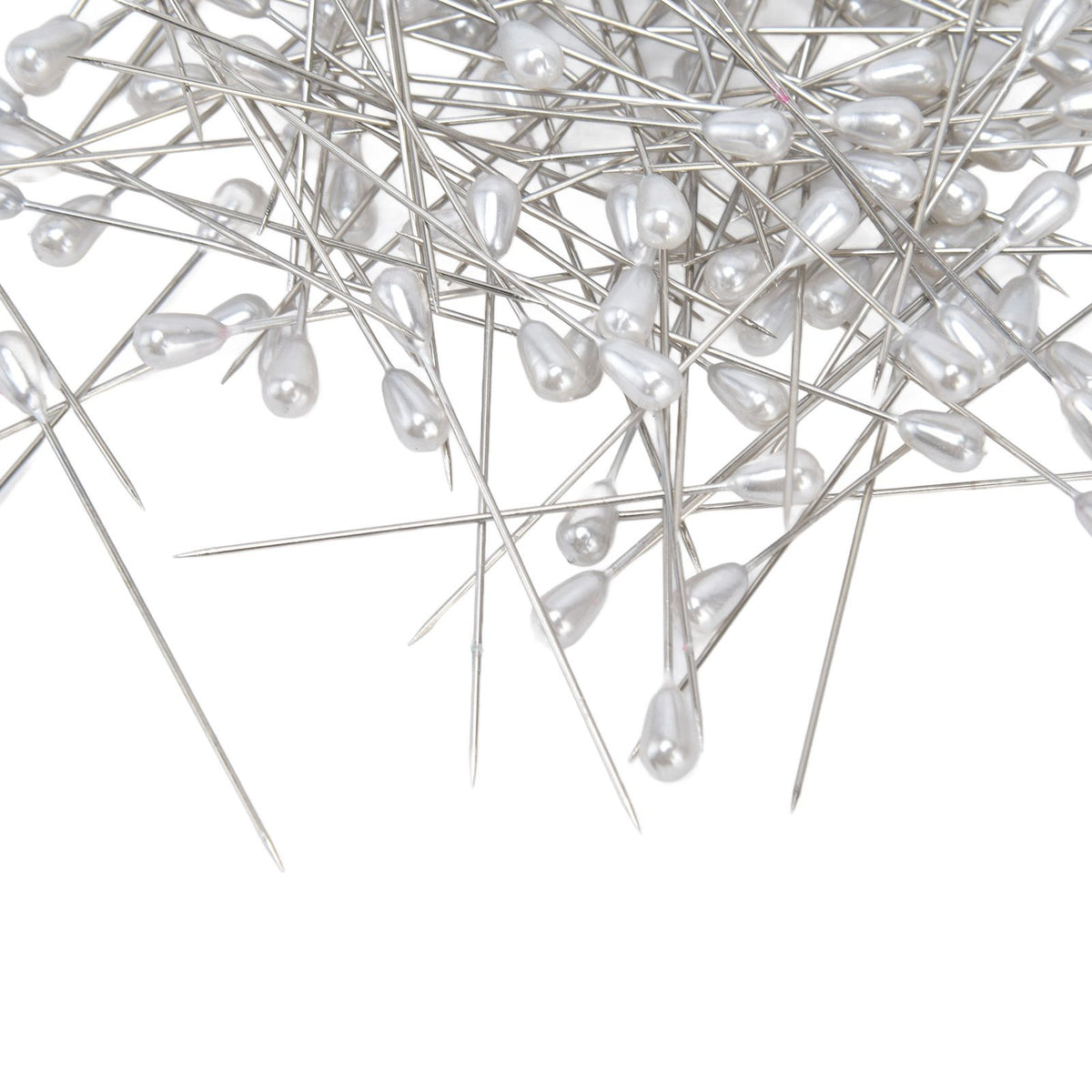 200pcs Teardrop Pearl Head Pins Pearlized Ball Head Pins for Sewing Craft Wedding Decorations