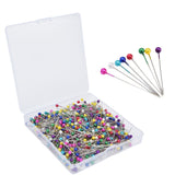600Pcs Sewing Pins 38mm Long Different Colors Wide Application Durable Straight Pins for Clothing Handiwork - Low Angle