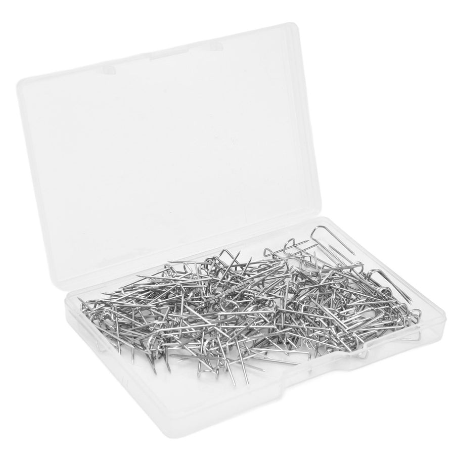 200Pcs Fork Pins U Shaped Stainless Steel Sturdy Durable Wide Application Sewing U Pins17mm 200Pcs/Box