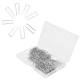 200Pcs Fork Pins U Shaped Stainless Steel Sturdy Durable Wide Application Sewing U Pins17mm 200Pcs/Box