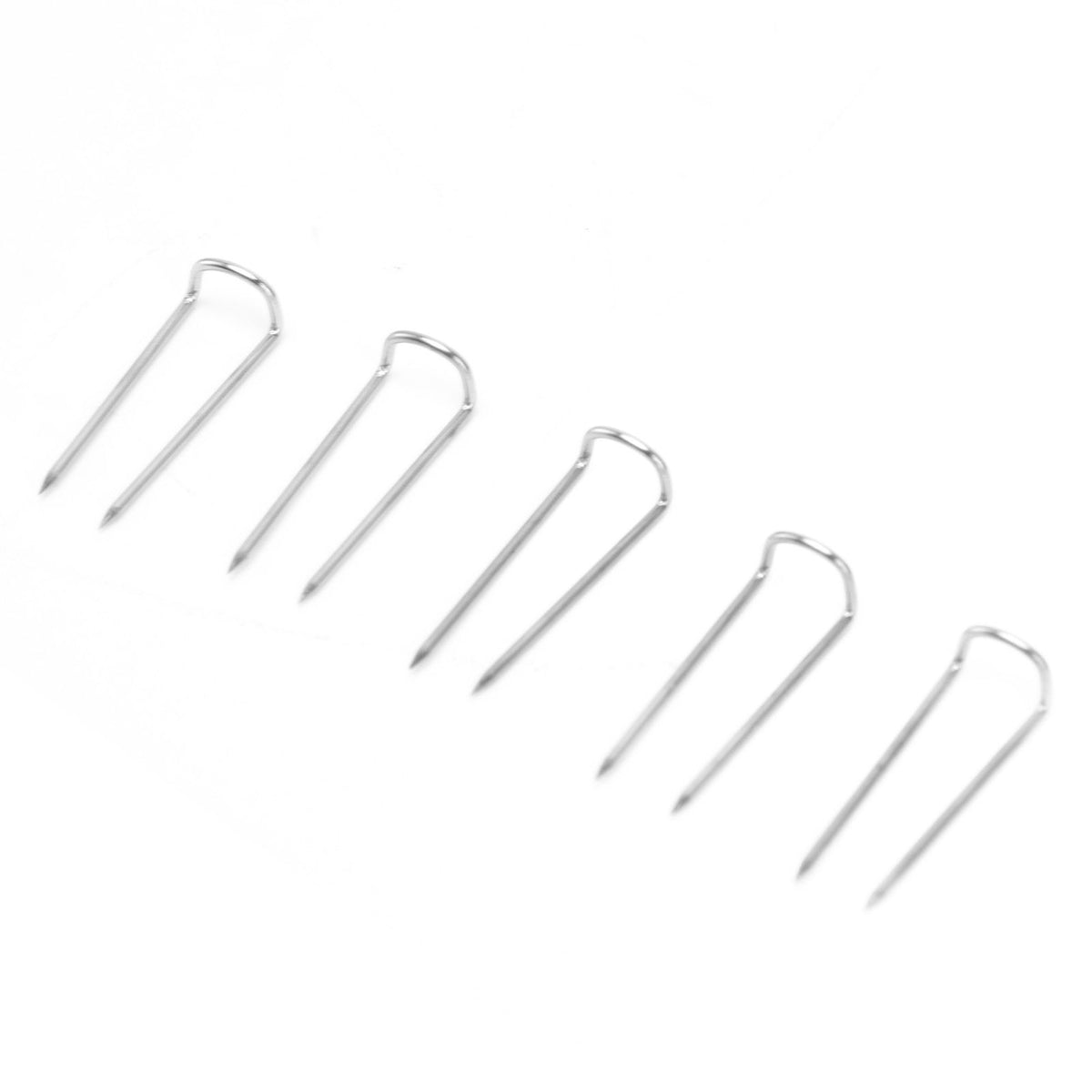 200Pcs Fork Pins U Shaped Stainless Steel Sturdy Durable Wide Application Sewing U Pins17mm 200Pcs/Box