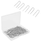 200Pcs Fork Pins U Shaped Stainless Steel Sturdy Durable Wide Application Sewing U Pins23mm 200Pcs/Box - Low Angle