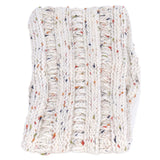 Knit Headband Winter Warm Comfortable Breathable Women Ear Warmer for Shopping Camping RunningWhite Floral Line