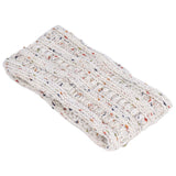 Knit Headband Winter Warm Comfortable Breathable Women Ear Warmer for Shopping Camping RunningWhite Floral Line