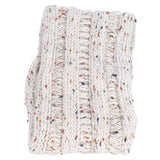 Knit Headband Winter Warm Comfortable Breathable Women Ear Warmer for Shopping Camping RunningWhite Floral Line