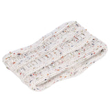 Knit Headband Winter Warm Comfortable Breathable Women Ear Warmer for Shopping Camping RunningWhite Floral Line - Extra Image