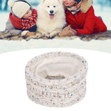 Knit Headband Winter Warm Comfortable Breathable Women Ear Warmer for Shopping Camping RunningWhite Floral Line - Extra Image