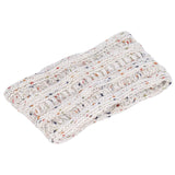 Knit Headband Winter Warm Comfortable Breathable Women Ear Warmer for Shopping Camping RunningWhite Floral Line