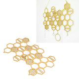 Ear Stud Display Rack Poplar Material Golden Beehive Type Space Saving Durable Earring Jewelry Storage Rack - Extra Image