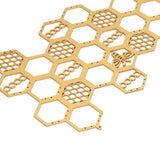 Ear Stud Display Rack Poplar Material Golden Beehive Type Space Saving Durable Earring Jewelry Storage Rack - Extra Image