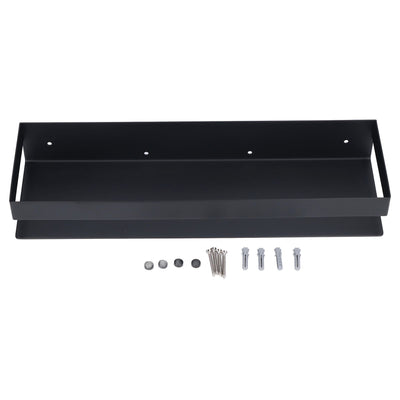 40cm Bathroom Wall Shelf Modern Simple Preservative Stainless Steel Waterproof Shelf for Kitchen Bedroom Matte Black