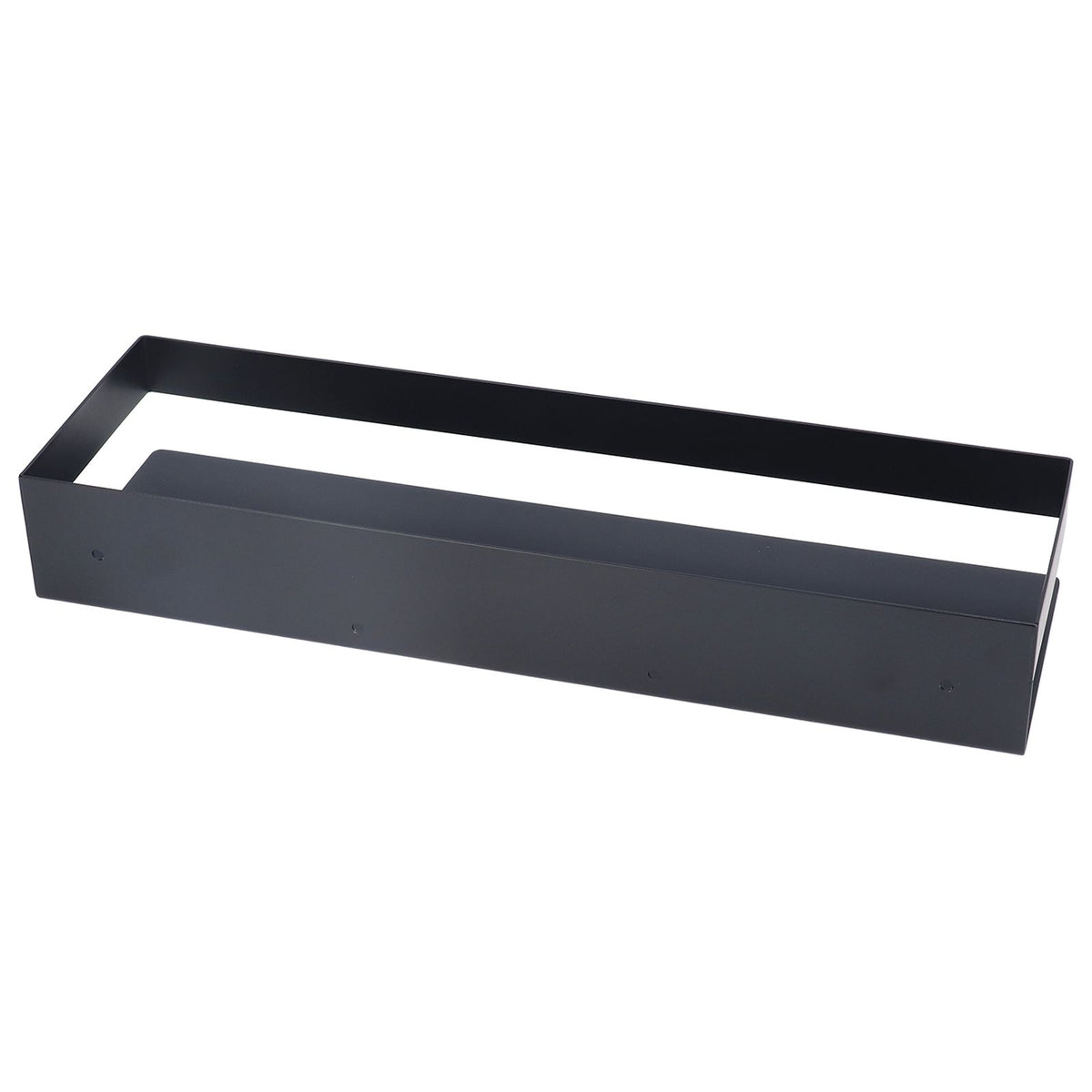 40cm Bathroom Wall Shelf Modern Simple Preservative Stainless Steel Waterproof Shelf for Kitchen Bedroom Matte Black