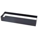 40cm Bathroom Wall Shelf Modern Simple Preservative Stainless Steel Waterproof Shelf for Kitchen Bedroom Matte Black