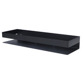 40cm Bathroom Wall Shelf Modern Simple Preservative Stainless Steel Waterproof Shelf for Kitchen Bedroom Matte Black