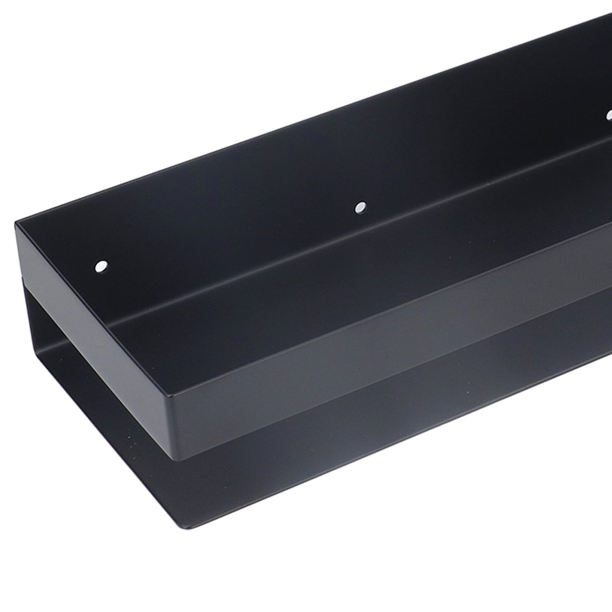 40cm Bathroom Wall Shelf Modern Simple Preservative Stainless Steel Waterproof Shelf for Kitchen Bedroom Matte Black