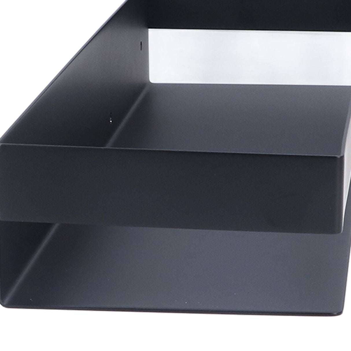 40cm Bathroom Wall Shelf Modern Simple Preservative Stainless Steel Waterproof Shelf for Kitchen Bedroom Matte Black
