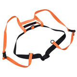 Kids Skiing Harness Adjustable Safe Drop Protection Snowboard Training Harness with Traction LeashOrange - Side View
