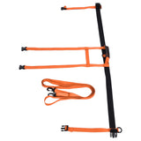 Kids Skiing Harness Adjustable Safe Drop Protection Snowboard Training Harness with Traction LeashOrange - 45-Degree Angle