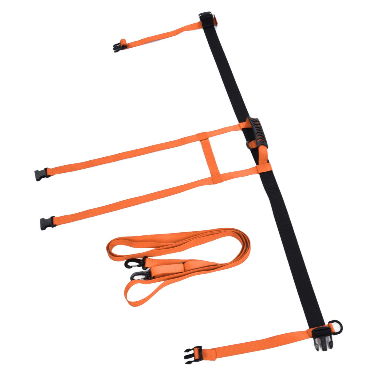 Kids Skiing Harness Adjustable Safe Drop Protection Snowboard Training Harness with Traction LeashOrange