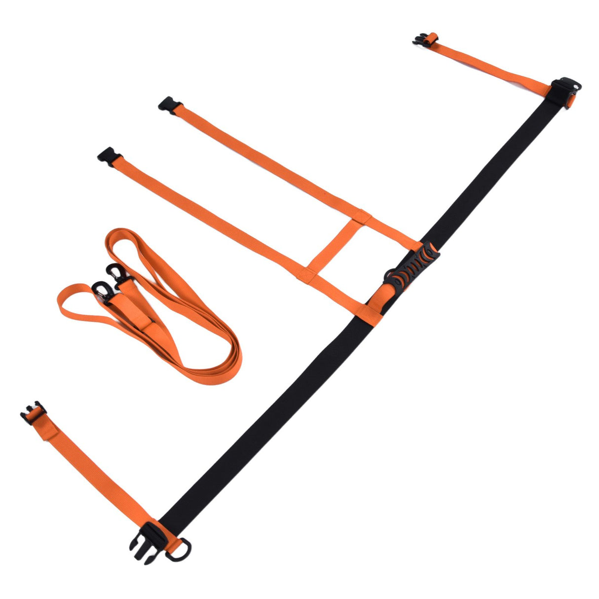 Kids Skiing Harness Adjustable Safe Drop Protection Snowboard Training Harness with Traction LeashOrange