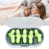 10Pcs Sleeping Ear Plugs Soft Comfortable Safe Sponge Excellent Sound Insulation High Elasticity Swimming Ear Plugs