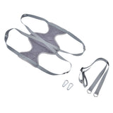 Pet Grooming Hammock Breathable Soft M Size Hammock Restraint Bag for Dogs Cats Nail Clipper Bathing Teeth Ears CleaningGray - Top-Down View