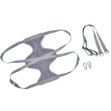 Pet Grooming Hammock Breathable Soft M Size Hammock Restraint Bag for Dogs Cats Nail Clipper Bathing Teeth Ears CleaningGray - Close-Up Angle