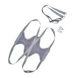 Pet Grooming Hammock Breathable Soft M Size Hammock Restraint Bag for Dogs Cats Nail Clipper Bathing Teeth Ears CleaningGray