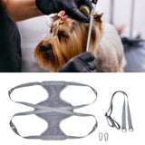 Pet Grooming Hammock Breathable Soft M Size Hammock Restraint Bag for Dogs Cats Nail Clipper Bathing Teeth Ears CleaningGray - Extra Image