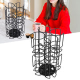 Coffee Capsule Storage Rack 360 Degree Rotating Coffee Capsule Rack for Home Office Kitchen