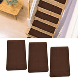 15Pcs Stair Treads 8x30in Anti Skid Polyester Fiber High Safety Easy Installation Durable Low Noise Stair Treads Carpet