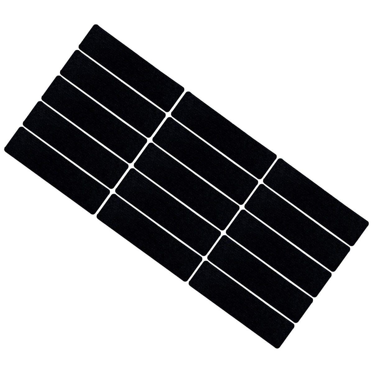15 Pcs Stair Treads Cuttable Polyester Non Slip Soft Self Adhesive Stair Stripe Floor Mat CarpetBlack White Stripes