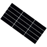 15 Pcs Stair Treads Cuttable Polyester Non Slip Soft Self Adhesive Stair Stripe Floor Mat CarpetBlack White Stripes - Side View