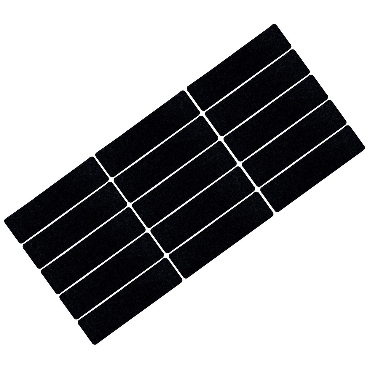 15 Pcs Stair Treads Cuttable Polyester Non Slip Soft Self Adhesive Stair Stripe Floor Mat CarpetBlack White Stripes