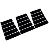15 Pcs Stair Treads Cuttable Polyester Non Slip Soft Self Adhesive Stair Stripe Floor Mat CarpetBlack White Stripes - 45-Degree Angle