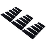 15 Pcs Stair Treads Cuttable Polyester Non Slip Soft Self Adhesive Stair Stripe Floor Mat CarpetBlack White Stripes