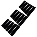 15 Pcs Stair Treads Cuttable Polyester Non Slip Soft Self Adhesive Stair Stripe Floor Mat CarpetBlack White Stripes