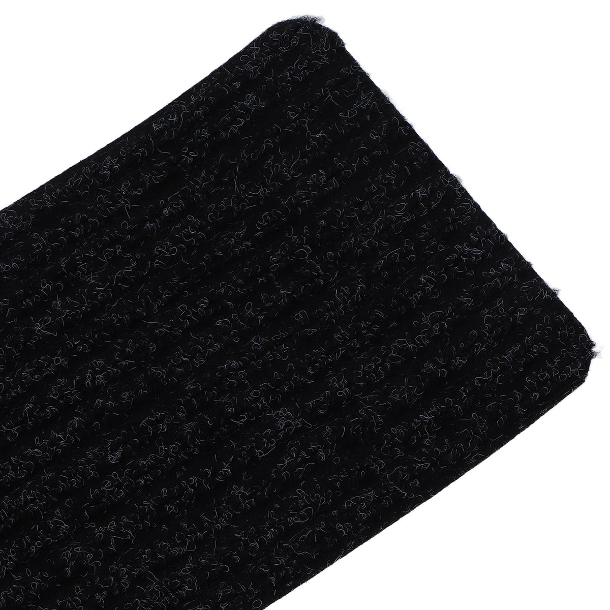 15 Pcs Stair Treads Cuttable Polyester Non Slip Soft Self Adhesive Stair Stripe Floor Mat CarpetBlack White Stripes