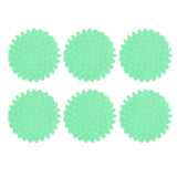 6Pcs Laundry Ball Non Toxic PVC Safe Reusable Household Supplies for Washing Machine WasherGreen