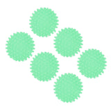 6Pcs Laundry Ball Non Toxic PVC Safe Reusable Household Supplies for Washing Machine WasherGreen