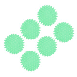 6Pcs Laundry Ball Non Toxic PVC Safe Reusable Household Supplies for Washing Machine WasherGreen