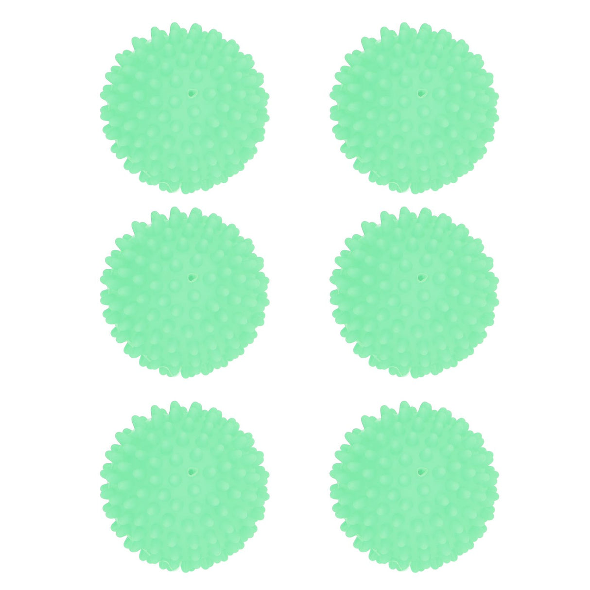 6Pcs Laundry Ball Non Toxic PVC Safe Reusable Household Supplies for Washing Machine WasherGreen