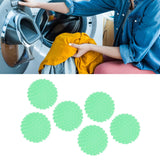 6Pcs Laundry Ball Non Toxic PVC Safe Reusable Household Supplies for Washing Machine WasherGreen