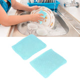 2PCS Dish Scrubber Eco Friendly Reusable Dish Cloth Rag Kitchen Cleaning Tool for Household