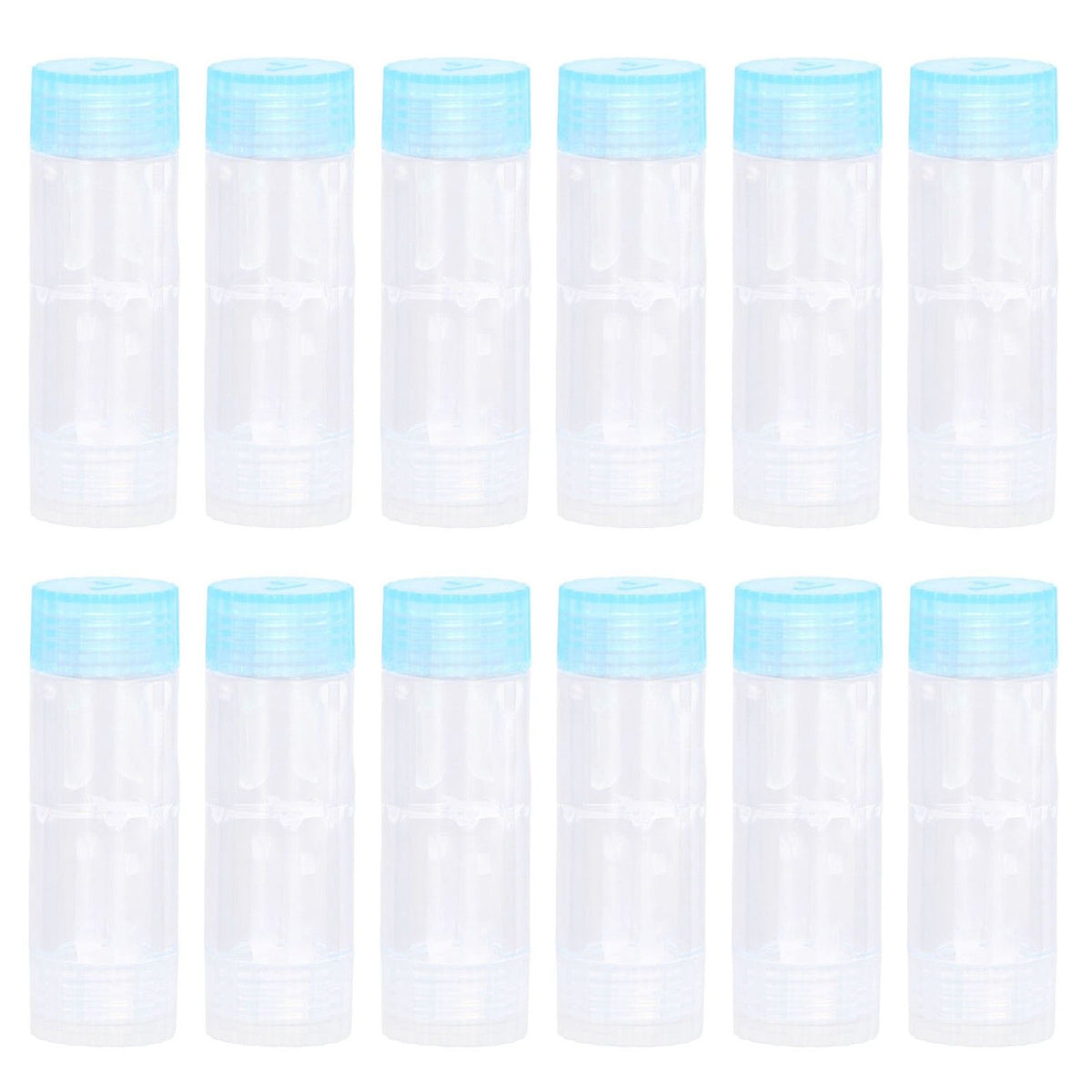 12PCS Contact Lens Case Transparent Portable ABS Contact Lens Box for Teen Travel Outdoor Daily Use