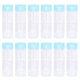 12PCS Contact Lens Case Transparent Portable ABS Contact Lens Box for Teen Travel Outdoor Daily Use