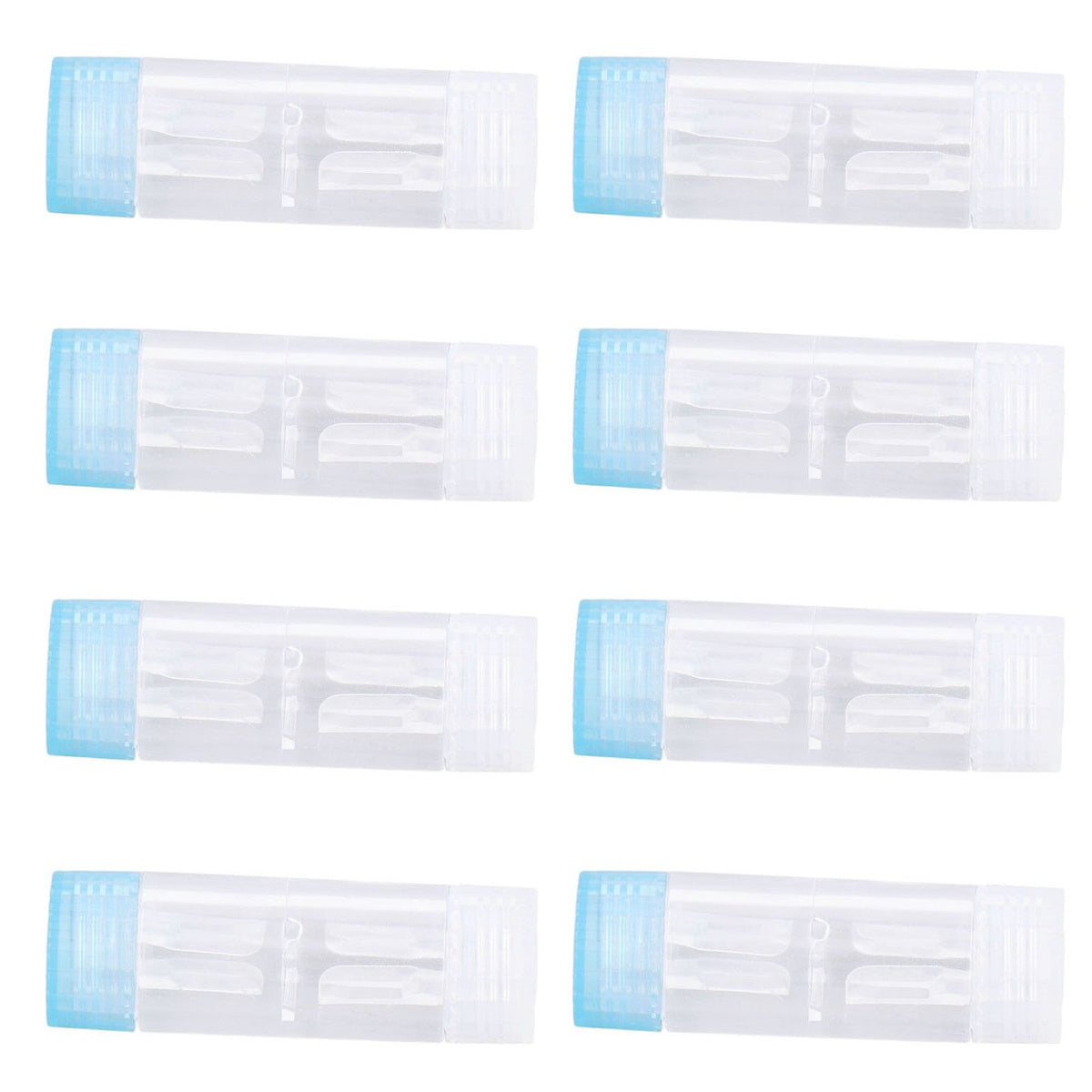 12PCS Contact Lens Case Transparent Portable ABS Contact Lens Box for Teen Travel Outdoor Daily Use